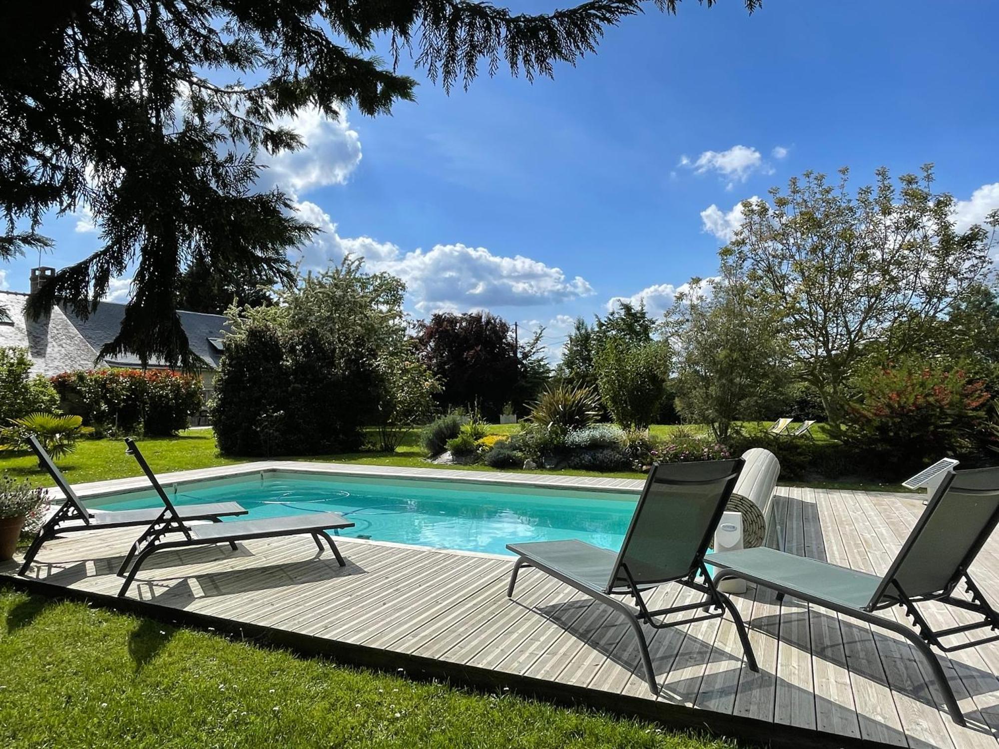 Chambres D Hotes Avec Piscine Et Spa La Foliere Saumur Villebernier Eksteriør billede